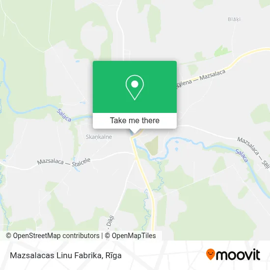 Mazsalacas Linu Fabrika map