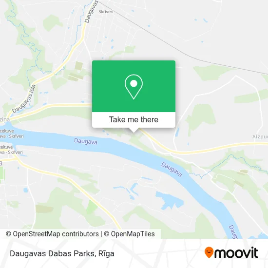 Daugavas Dabas Parks map