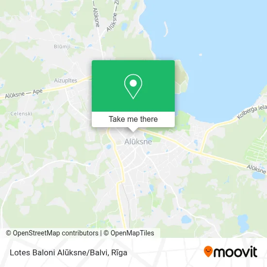 Lotes Baloni Alūksne/Balvi map
