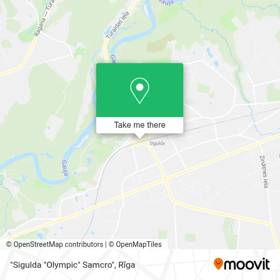 "Sigulda "Olympic" Samcro" map