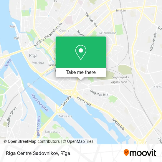 Riga Centre Sadovnikov map