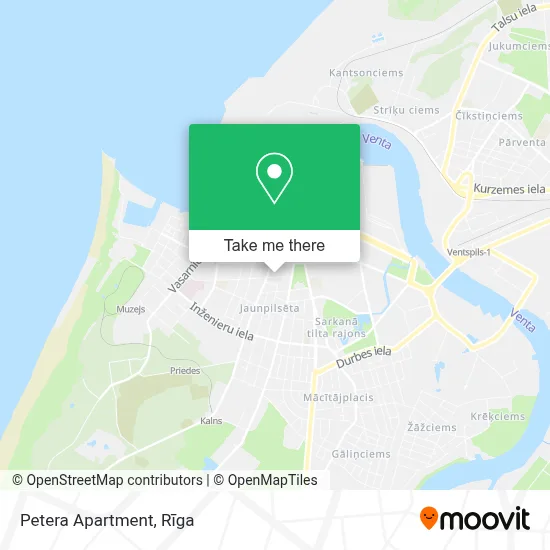 Petera Apartment map
