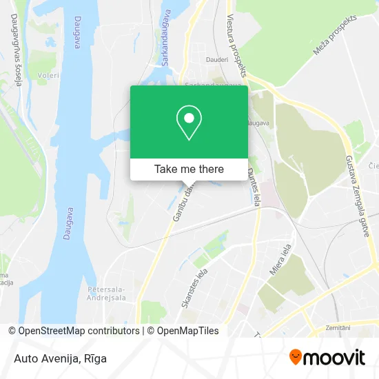 Auto Avenija map
