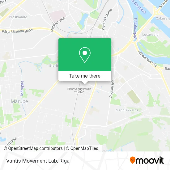 Vantis Movement Lab map