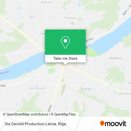 Sia Devold Production Latvia map
