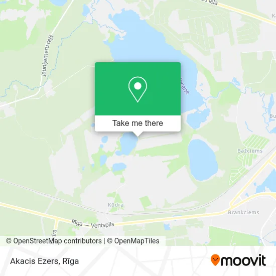 Akacis Ezers map