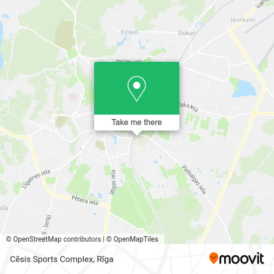 Cēsis Sports Complex map