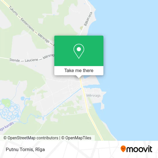 Putnu Tornis map