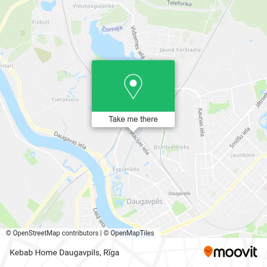 Kebab Home Daugavpils map