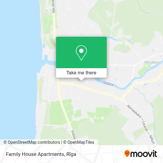 Family House Apartments map