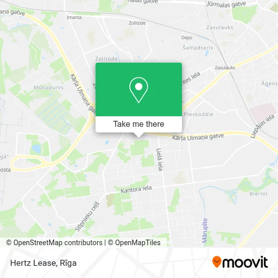 Hertz Lease map