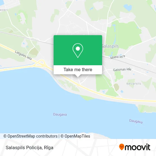 Salaspils Policija map