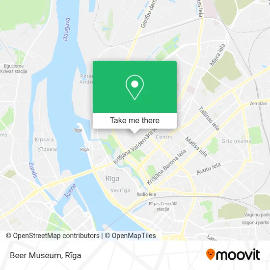 Beer Museum map