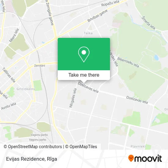 Evijas Rezidence map
