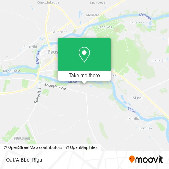 Oak'A Bbq map