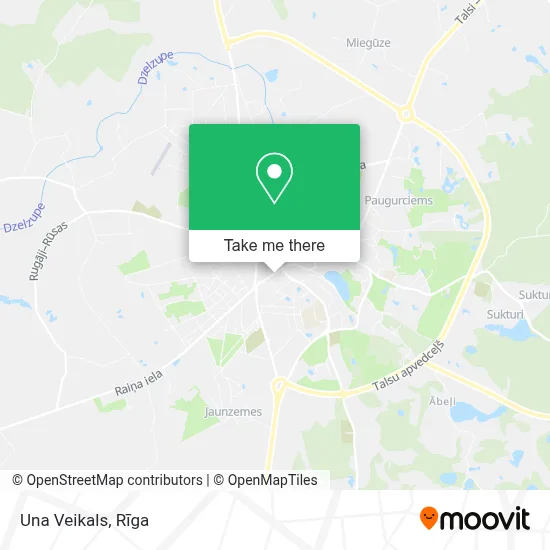 Una Veikals map
