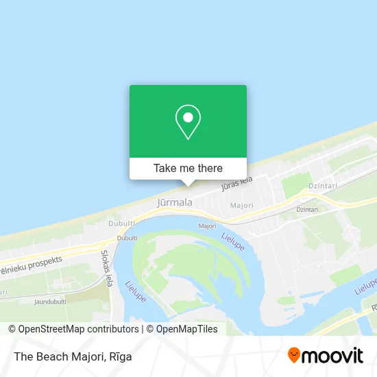 The Beach Majori map