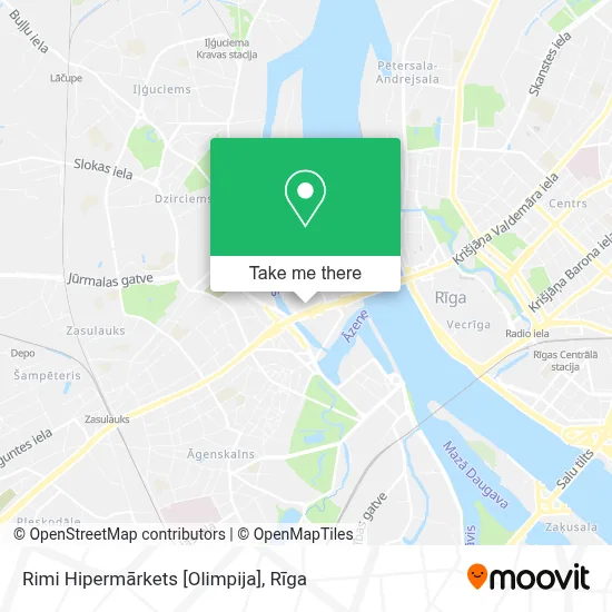 Rimi Hipermārkets [Olimpija] map