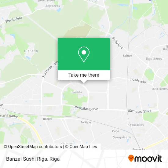 Banzai Sushi Riga map
