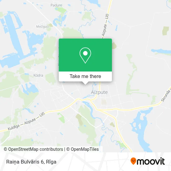 Raiņa Bulvāris 6 map