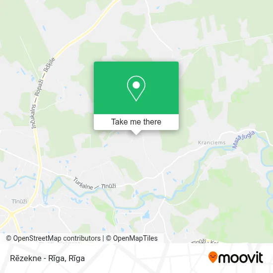 Rēzekne - Rīga map