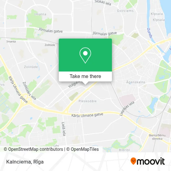 Kalnciema map