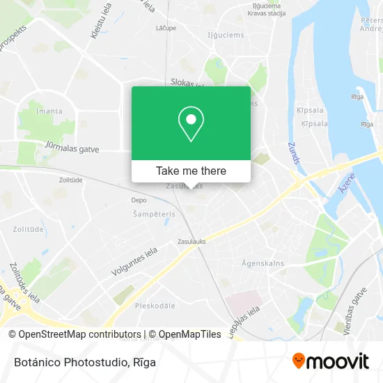 Botánico Photostudio map