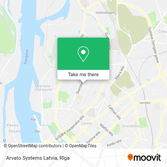 Arvato Systems Latvia map