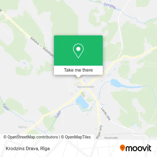 Krodzins Drava map