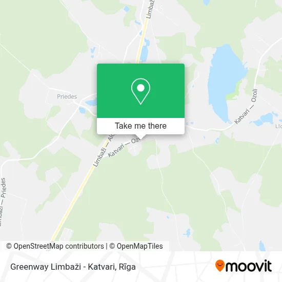 Greenway Limbaži - Katvari map