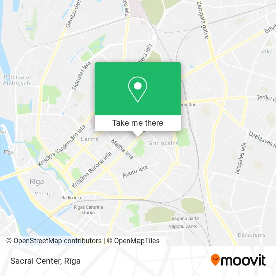 Sacral Center map