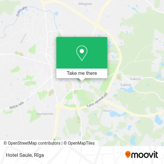 Hotel Saule map