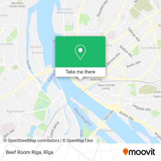 Beef Room Riga map