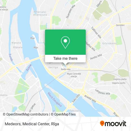 Medeors, Medical Center map