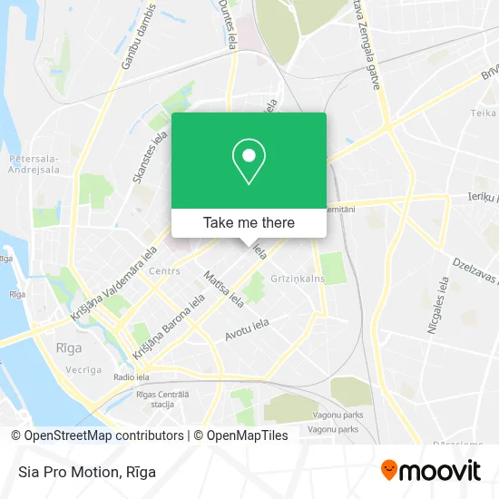 Sia Pro Motion map