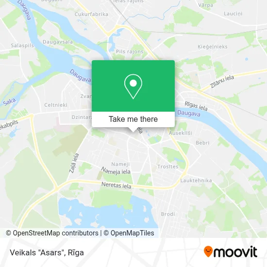 Veikals "Asars" map