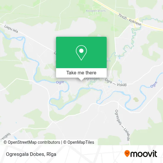 Ogresgala Dobes map