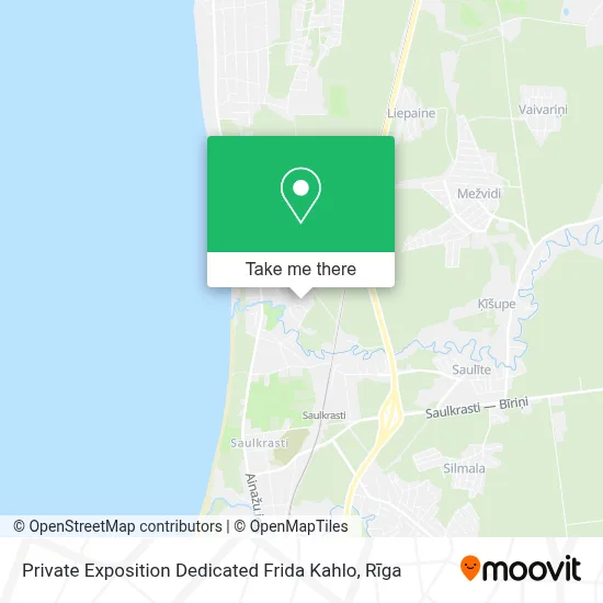 Private Exposition Dedicated Frida Kahlo map