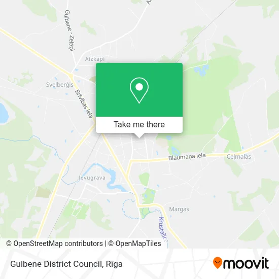 Gulbene District Council map