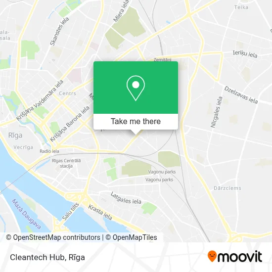Cleantech Hub map