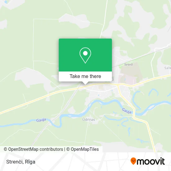 Strenči map