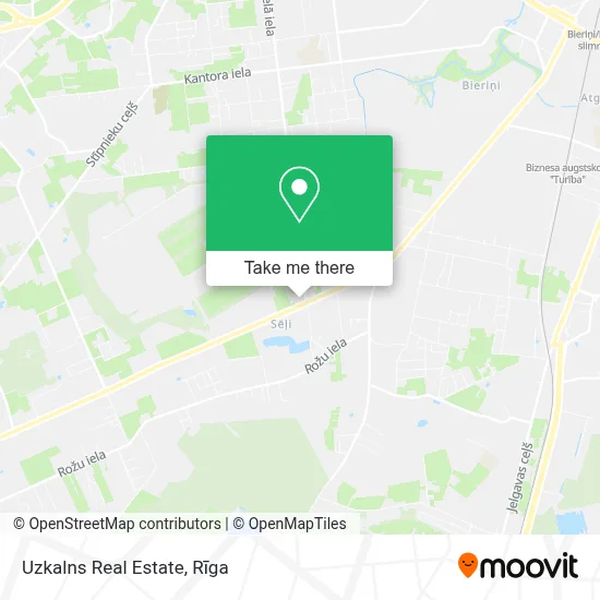 Uzkalns Real Estate map
