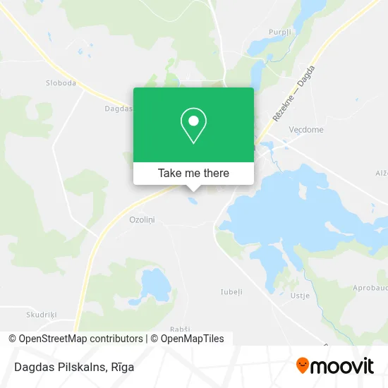 Dagdas Pilskalns map