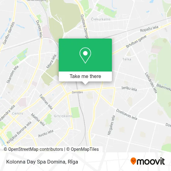 Kolonna Day Spa Domina map