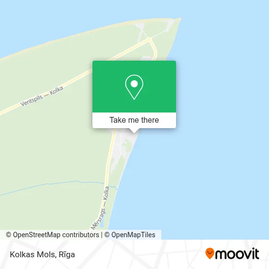 Kolkas Mols map