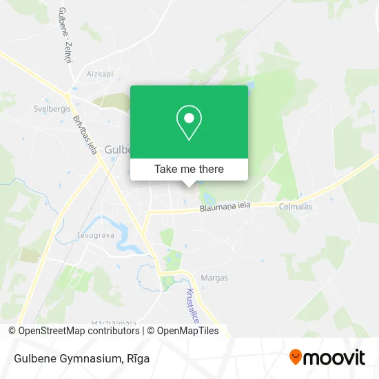 Gulbene Gymnasium map