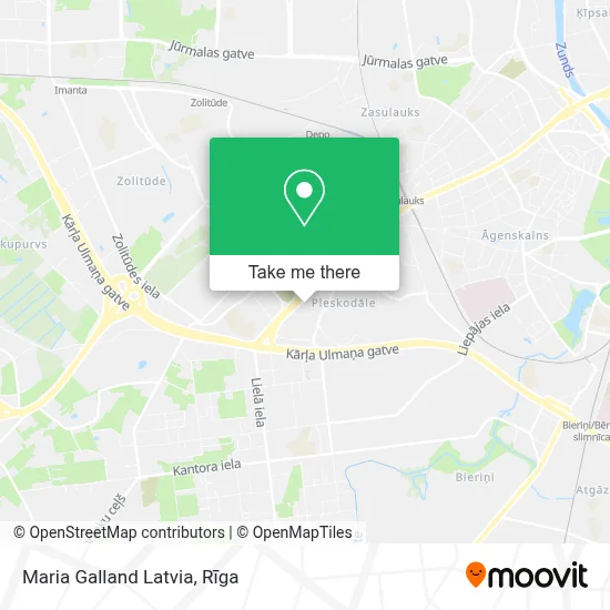 Maria Galland Latvia map
