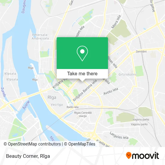 Beauty Corner map