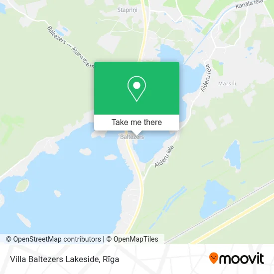 Villa Baltezers Lakeside map