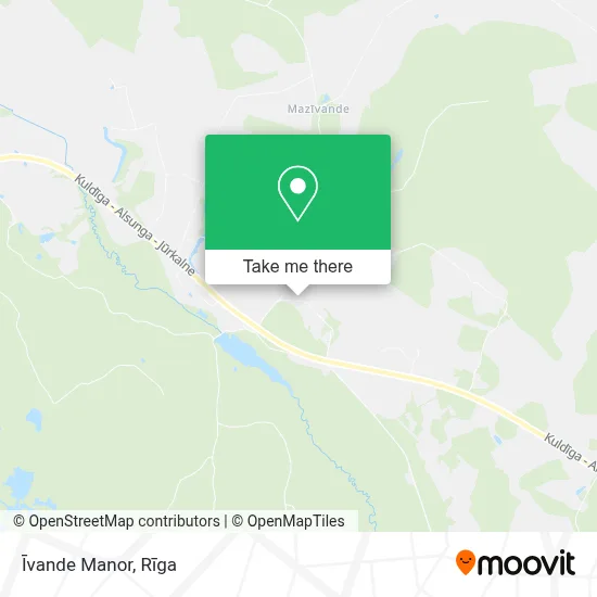 Īvande Manor map